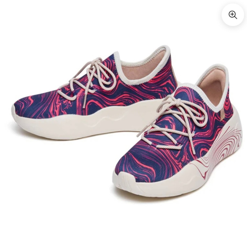 UIN PURPLE ILLUSION SAN SEBASTIAN II WOMEN athletic sneaker shoes sz 6.5 / 37